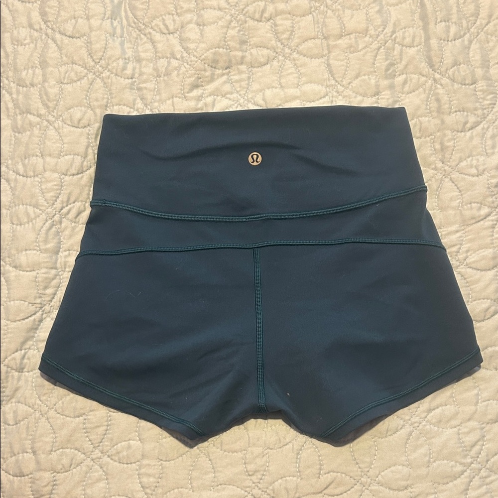 lululemon athletica Women's Deep Teal Athletic Shorts